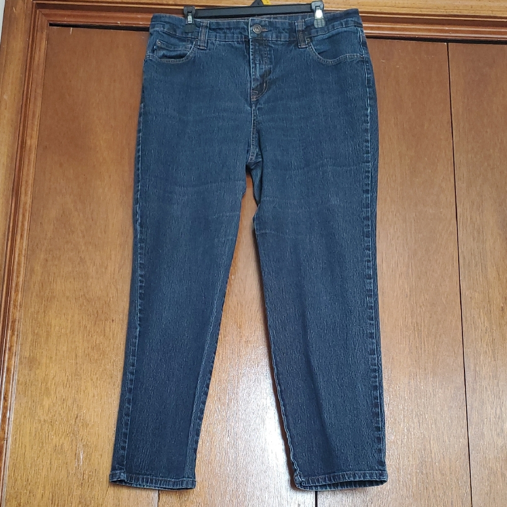 Classic Dark Blue Ankle Jeans